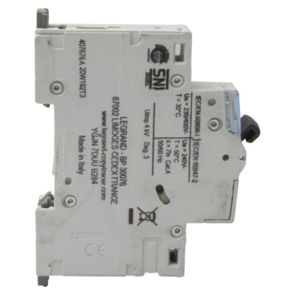 407676Legrandقاطع دورة ليجراند DX3 أحادي القطب 63A منحنى C