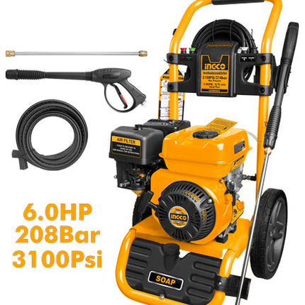 GHPW2003INGCOغسالة الضغط بالبنزين GHPW2003 214 بار 6.0 حصان