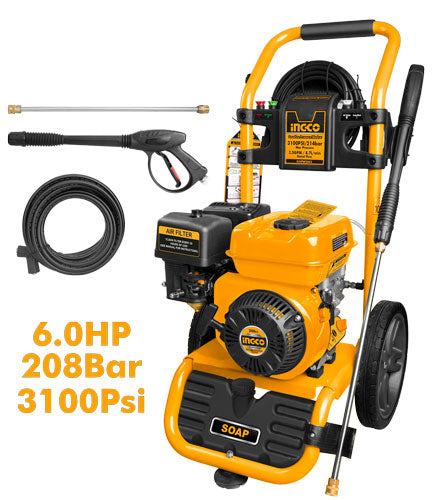 GHPW2003INGCOغسالة الضغط بالبنزين GHPW2003 214 بار 6.0 حصان