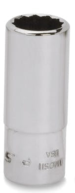 TMDS11Snap-Onمقبس Snap-on 1/4 بوصة 12 نقطة SAE 11/32 Flank Drive نصف عميق