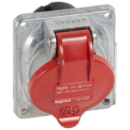 052233Legrandمقبس تثبيت لوحة Legrand Hypra IP44 16A 3P+E معدني