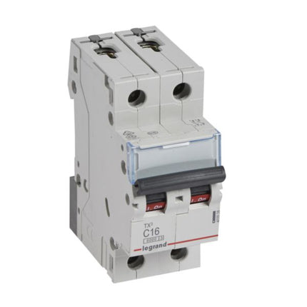403528Legrandقاطع دائرة Legrand TX3 ثنائي القطب 16A منحنى C