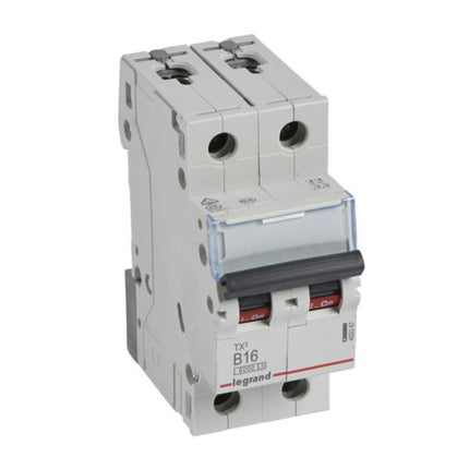 403387Legrandقاطع دورة Legrand TX3 ثنائي القطب 16A منحنى B