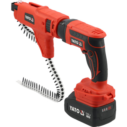 YT-82075Yatoمفك براغي الجدران اللاسلكي YATO YT-82075 بجهد 18 فولت وسعة 4 أمبير