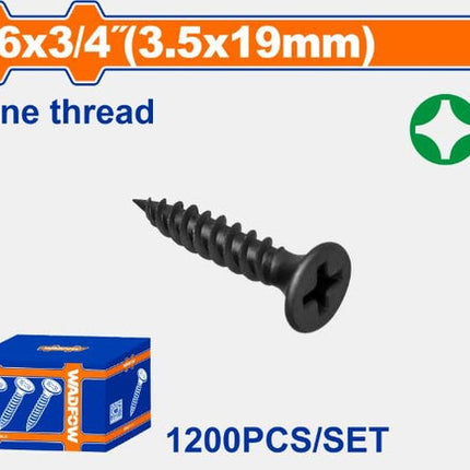 WXS2511Wadfow مجموعة براغي الجدران الجافة 1200 قطعة WXS2511