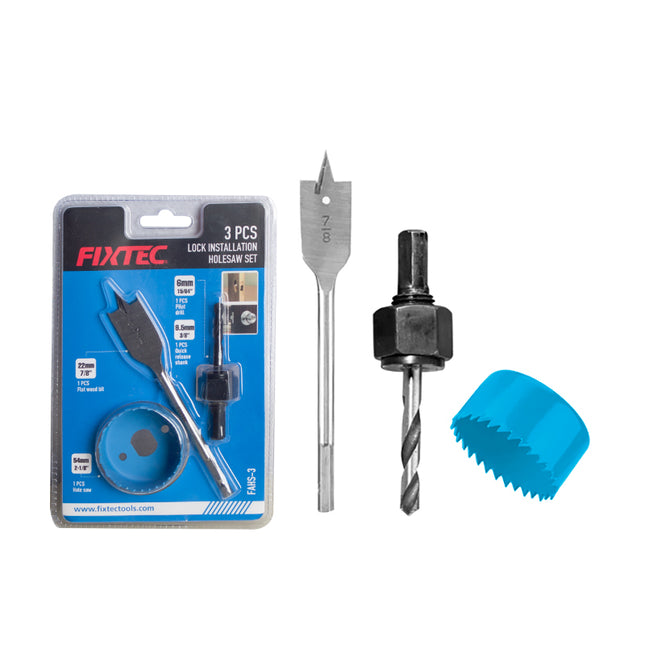 FAHS-3Fixtecمجموعة منشار الثقوب لتثبيت الأقفال FIXTEC FAHS-3 احترافية