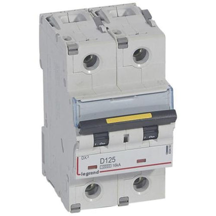 409460Legrandقاطع دارة Legrand DX3 ثنائي القطب 125A منحنى D 10kA