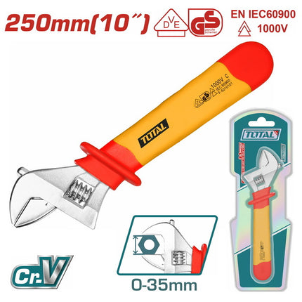 THIADW101Total Toolsالمفتاح القابل للتعديل المعزول من TOTAL 10 بوصات / 250 مم (THIADW101)