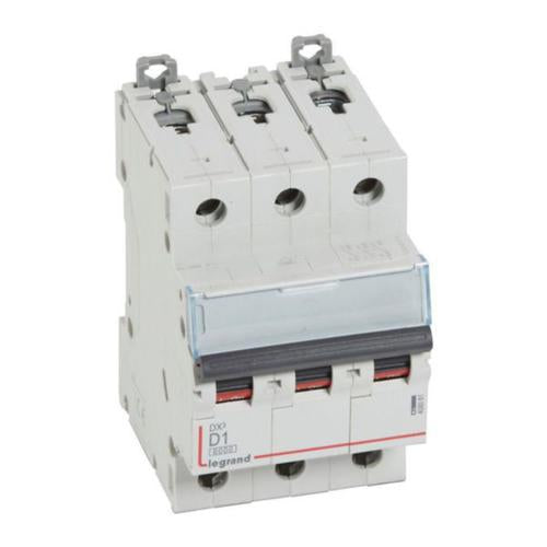 408081Legrandقاطع دائرة Legrand DX3 ثلاثي الأقطاب 1A منحنى D