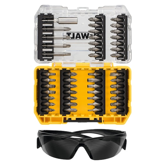  DT70703-QZDEWALTمجموعة مفكات ونظارات أمان (47 قطعة)