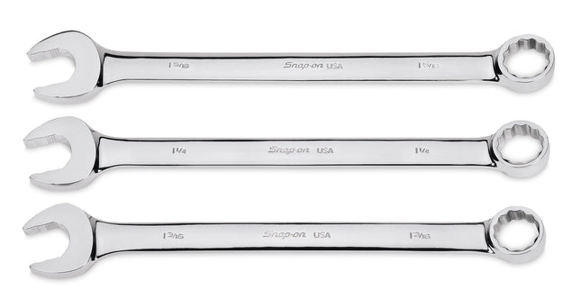 SOEX703K1Snap-Onمجموعة مفاتيح ربط 12 نقطة SAE فلانك درايف بلس 3 قطع 1-3/16–1-5/16 بوصة