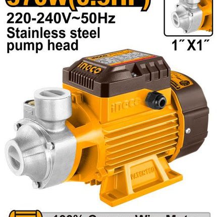 VPMS37082INGCOمضخة المياه VPMS37082 من الفولاذ المقاوم للصدأ 370 واط 0.5 حصان