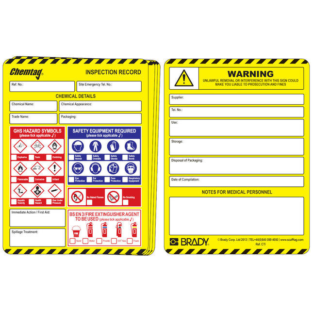 Chemtag Insert