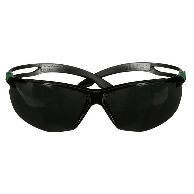 71002392053Mنظارات الأمان 3M SecureFit 500 SF550AF-GRN أسود أخضر