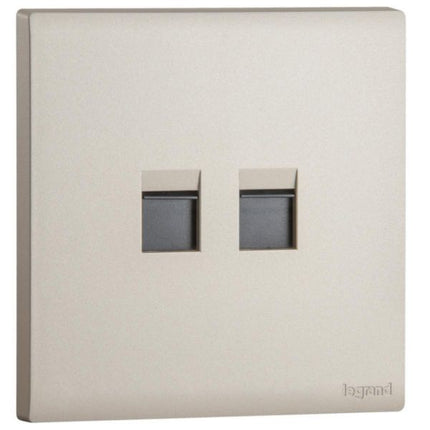 MEC17065CHLegrandمحول Obria Keystone المزدوج لون شمبانيا لموصلات RJ