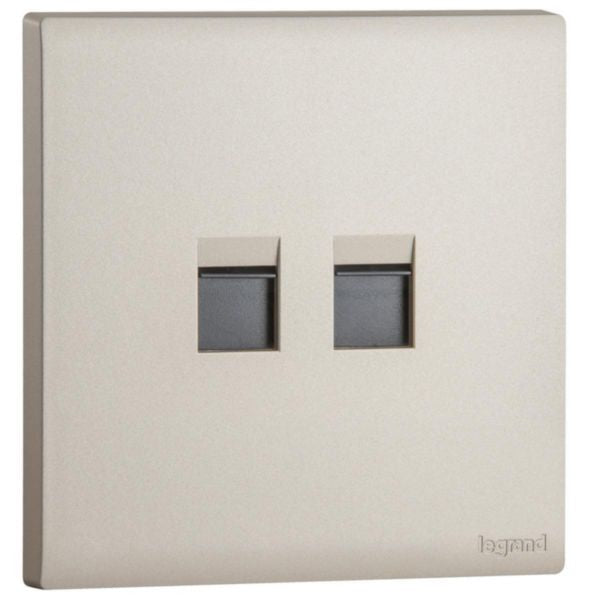 MEC17065CHLegrandمحول Obria Keystone المزدوج لون شمبانيا لموصلات RJ