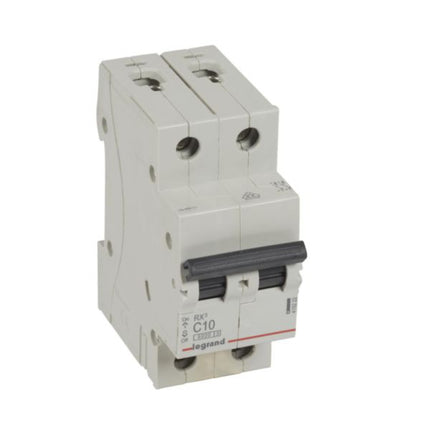 419222Legrandقاطع دائرة Legrand RX3 ثنائي القطب 10A منحنى C
