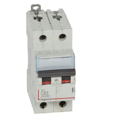 409208Legrandقاطع دارة Legrand DX3 ثنائي القطب 63A منحنى C
