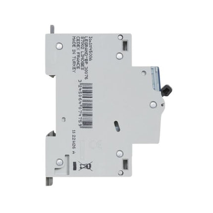 407475Legrandقاطع دارة Legrand DX3 أحادي القطب محايد 16A منحنى B