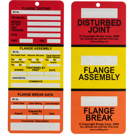 3 Part Flange Tag