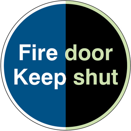 Glowinthedark safety sign