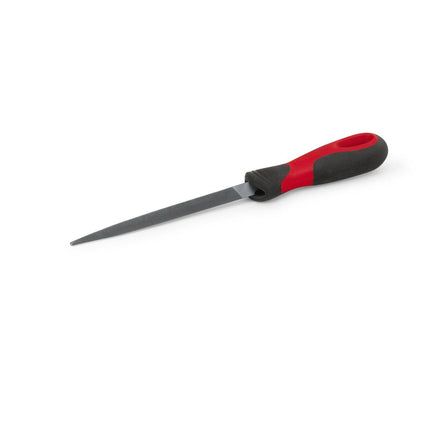 THSGF6TSnap-Onملف مثلث بقطع خشن بمقبض ergonomic بطول 6 بوصة من Tools@Height أحمر