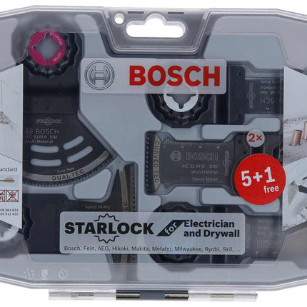 Bosch Tools,2608664622,Stalock set - Electrician & Drywall - 6pcs