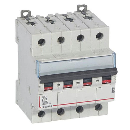 407922Legrandقاطع دارة Legrand DX3 رباعي الأقطاب 3A منحنى C