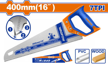 WHW8G16Wadfowمنشار يدوي وادفو 400 مم PVC