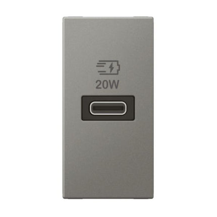 571697Legrandأرتيور وحدة USB من النوع سي بتسليم الطاقة 20W ماغنيسيوم