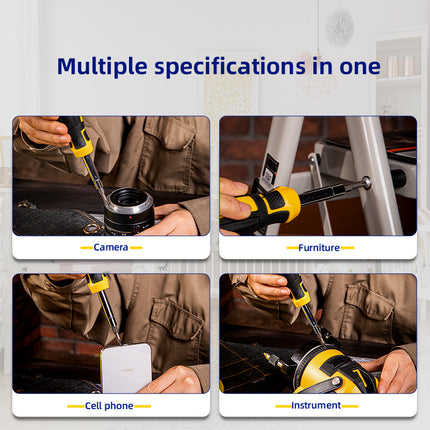 Deli 6-in-1 multi purpose Screwdriver 6.35*65mm | EDL260206