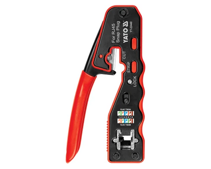 YT-22440Yatoكماشة ضغط YATO YT-22440 لموصلات RJ45 أداة كابل الشبكة