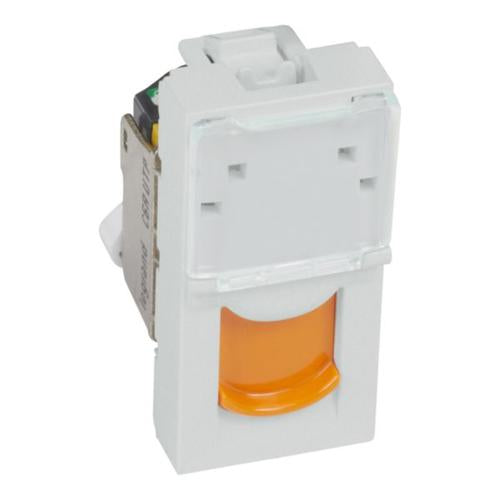 572868Legrandمنفذ Legrand Arteor RJ45 من فئة 6A UTP ألومنيوم ناعم برتقالي