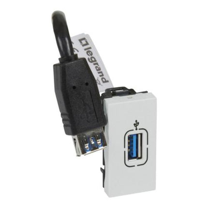 572575Legrandمنفذ بيانات USB 3.0 من ليجراند أرتيور 1 وحدة ألمنيوم ناعم