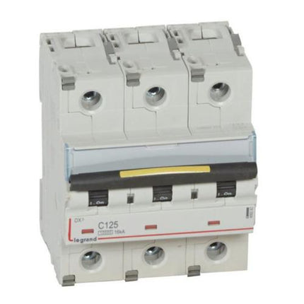 409282Legrandقاطع دارة Legrand DX3 ثلاثي الأقطاب 125A منحنى C