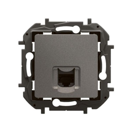 NP4301MGLegrandمقبس نيلوي RJ45 CAT5E UTP رمادي متوسط مثبت بالفلاش