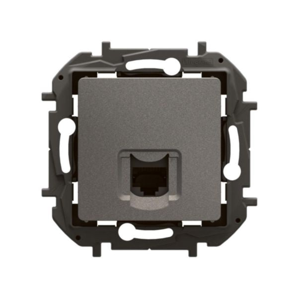 NP4301MGLegrandمقبس نيلوي RJ45 CAT5E UTP رمادي متوسط مثبت بالفلاش