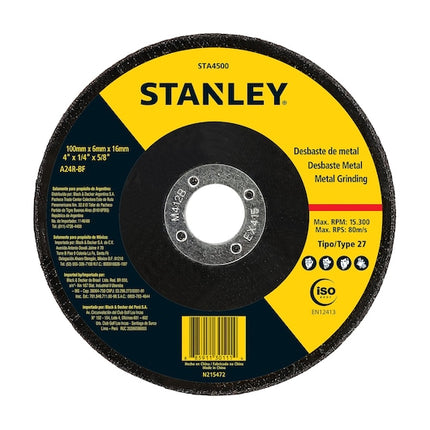 STA4500 /STANLEYستانلي 100x6 ملم عجلة طحن معدنية