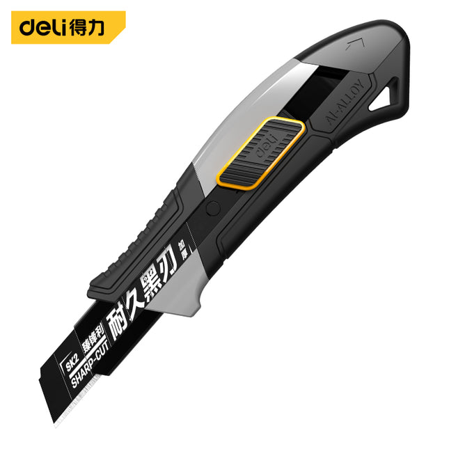 DL4256Deliأداة ديلي DL4256 سكين فنون من سبائك الألومنيوم SK2 18 ملم (فضي)