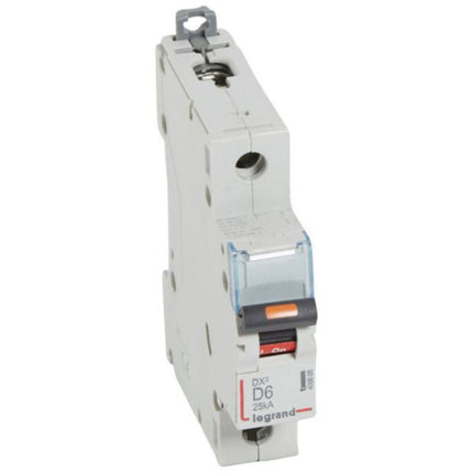 409805Legrandقاطع دائرة Legrand DX3 أحادي القطب 6A منحنى D