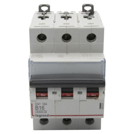 407561Legrandقاطع دارة Legrand DX3 ثلاثي الأقطاب 16A منحنى B