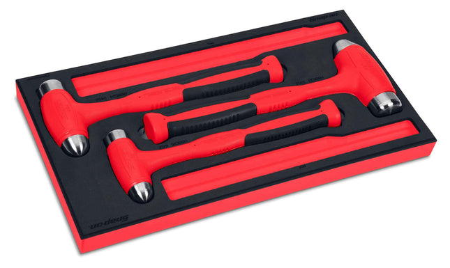 HBBD3FRSnap-Onمجموعة مطارق سنايب أون 3 قطع ميتة حمراء