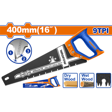 WHW1G16Wadfowمنشار يدوي خشبي 400 مم وادفو