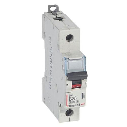407434Legrandقاطع دارة Legrand DX3 أحادي القطب 25A منحنى B سعة 6000A