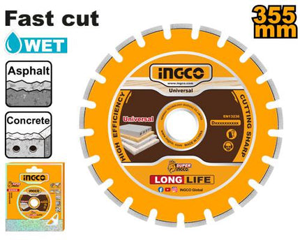 DMD033551INGCOقرص ماسي INGCO 355 ملم لقطع الأسفلت والخرسانة