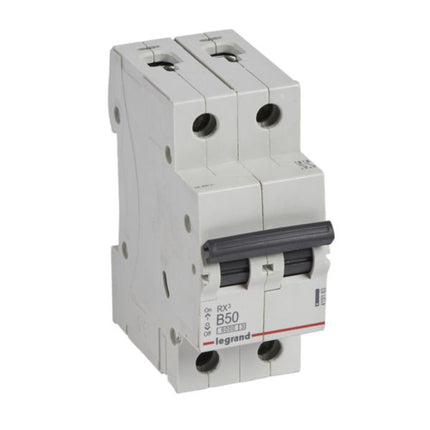 419163Legrandقاطع دارة Legrand RX3 ثنائي القطب 50A منحنى B