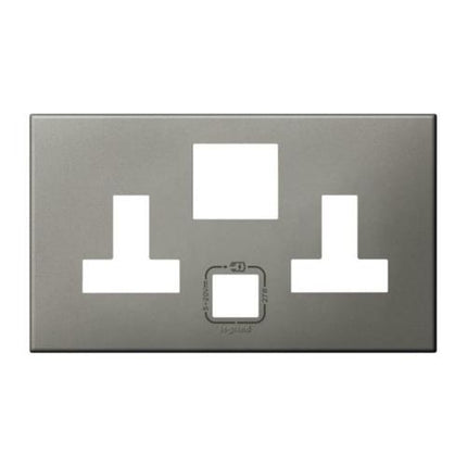 575441Legrandلوحة ليجراند ثنائية 13A BS محمية بمنفذ USB 27W مغناطيسي