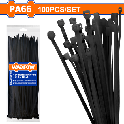 WTEB510025Wadfow رباط أسود وادفو 100 مم × 2.5 مم