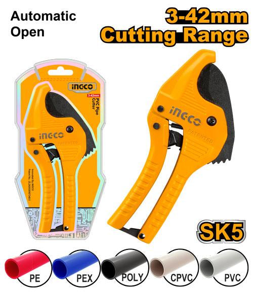 HPCS05428INGCOقاطع أنابيب PVC من INGCO الثقيل SK5 3-42 ملم