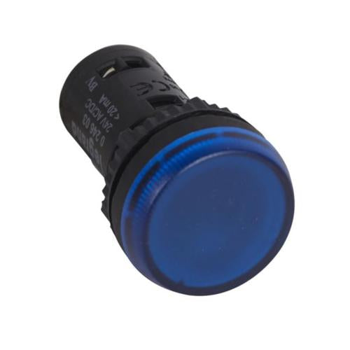 024603Legrandمؤشر ضوئي أزمز أحادي القطعة أزرق LED 24V AC/DC